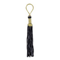 Black Tassel Keychain